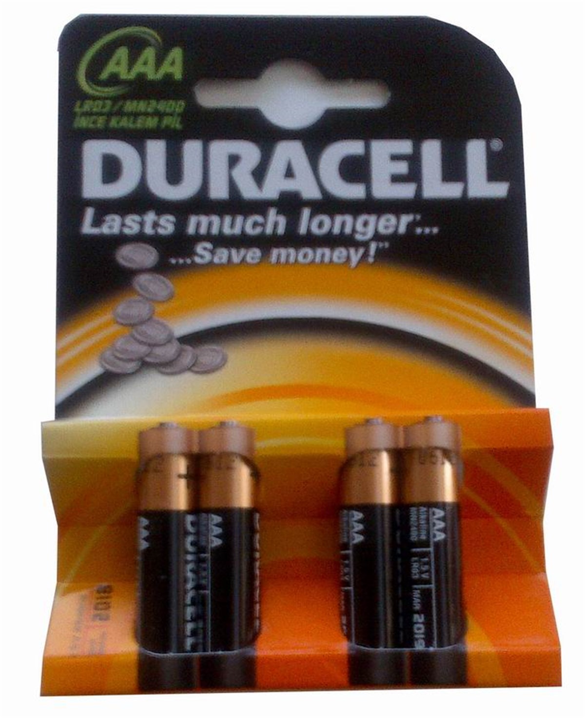 Duracell 3A4 Ince Kalem Pil 4 Lü Aaa  