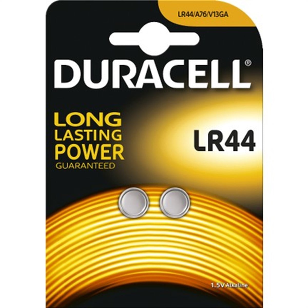 Duracell Lr44/A76/Ag13 1.5 Volt Pil 2 Li Paket