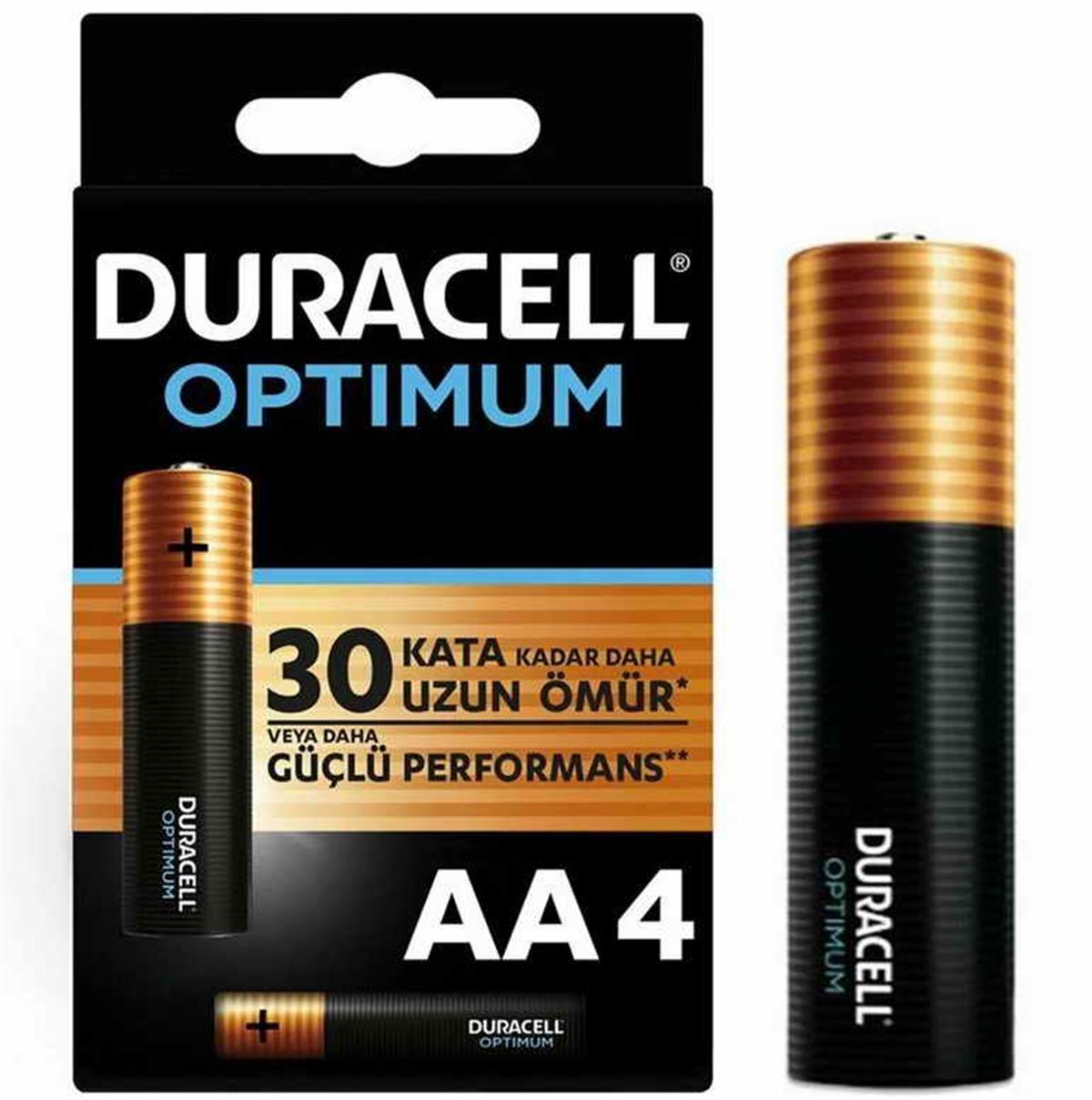 Duracell Pil Optimum AA Kalem 4Lü Paket