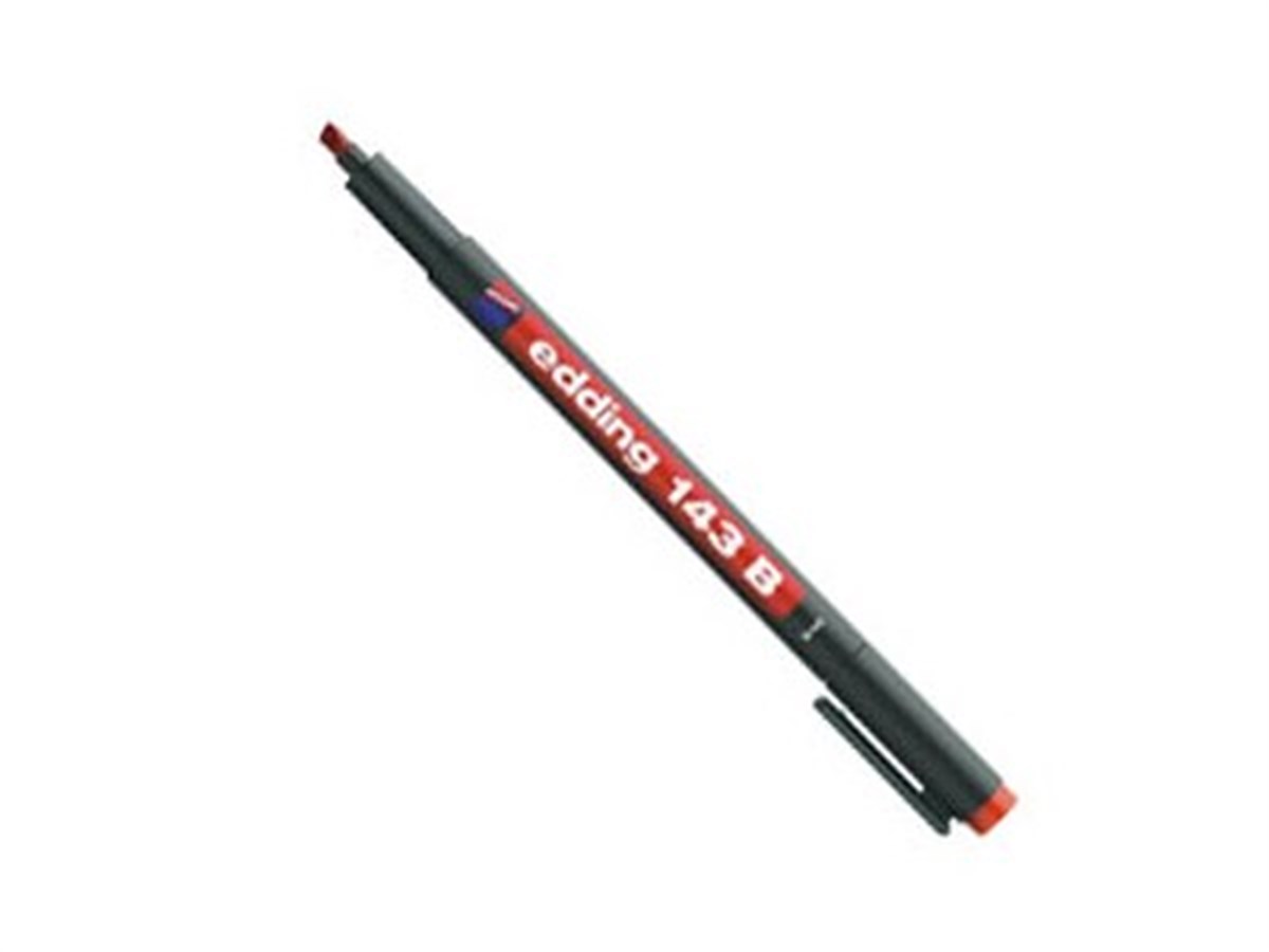 Edding E-143B 1-3Mm Asetat Kalem Kirmizi Adet 