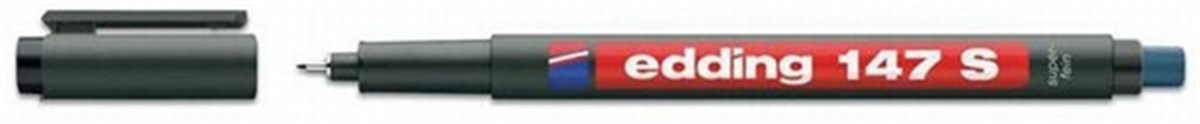 Edding E-147S Asetat Kalemi Silgili Kirmizi Adet 
