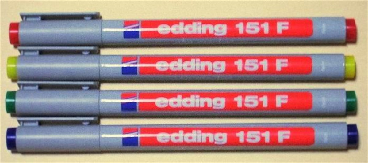 Edding E-151F 03Mm Asetat Kalem Mavi Adet 