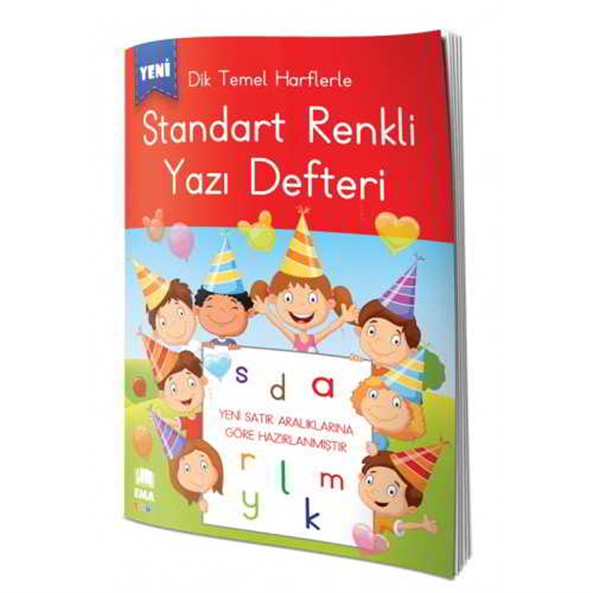 Ema Güzel Yazi Defteri 17X24 Dik Temel Harfler Renkli
