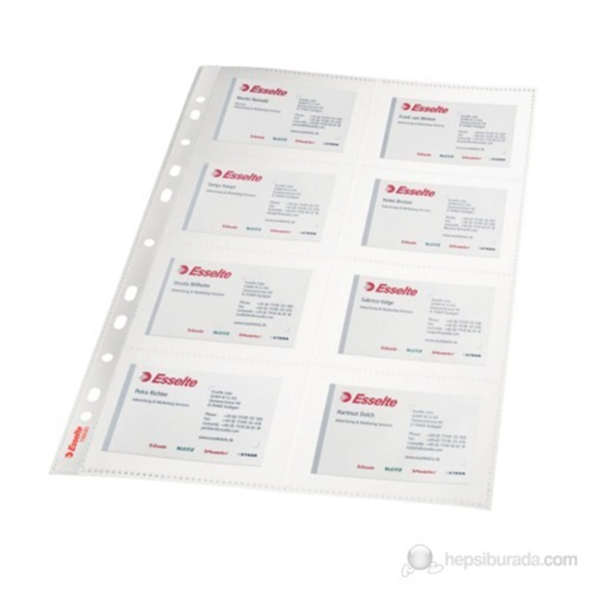 Esselte 78930 Kartvizit Poseti Seffaf 10 Lu Paket