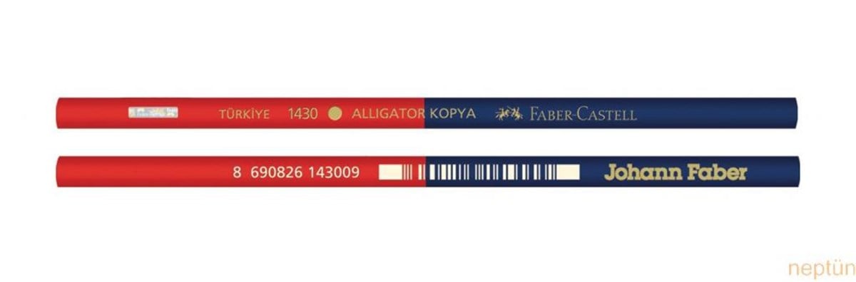 Faber Castell 1131430000 1430 Kopya Kalemi Kirmizi-Mavi 12 Li Paket 