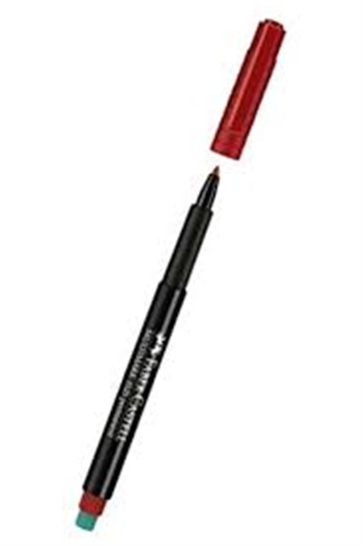 Faber Castell 5010152521 Asetat Kalem (M) Kirmizi Adet