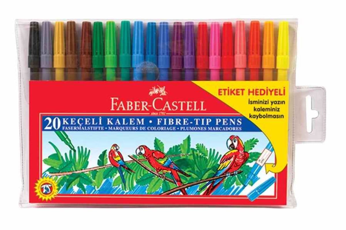 Faber Castell 5067155120 Keçeli Kalem 20Li