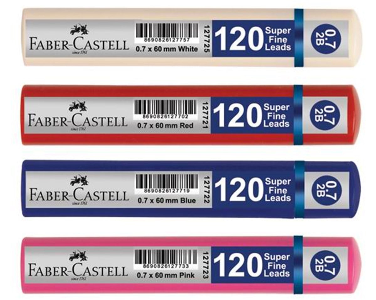 Faber Castell 5090127723 Grip Min 0.7 2B 60Mm 120 Li Pembe Tüp 
