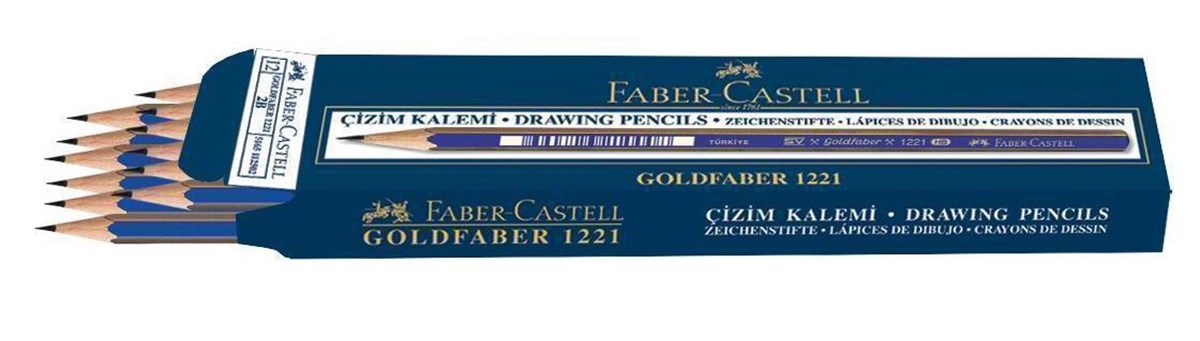 Faber Castell 5165112502 1221 Dereceli Kalem 2B 12Li  