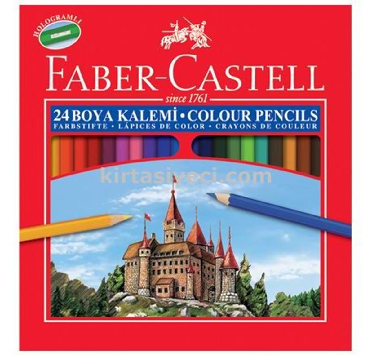 Faber Castell 5171116324 Red Line 24 Renk Uzun Kuru Boya   