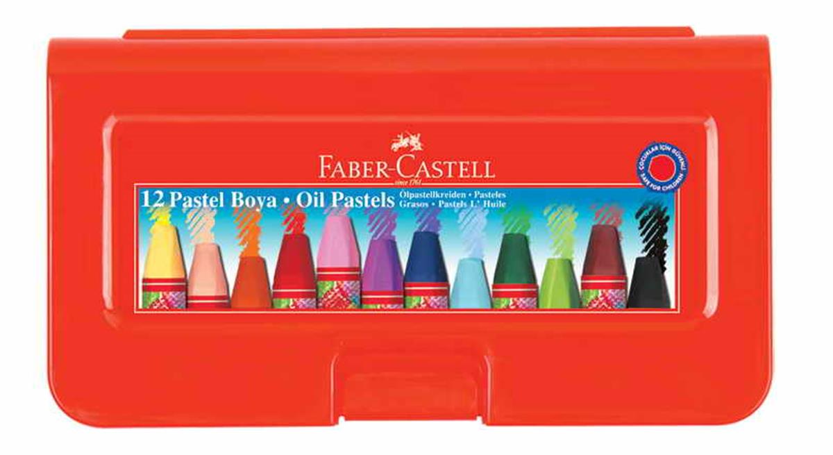 Faber Castell 5281125112 Pastel Boya Altigen Plastik Kutu 12 Renk