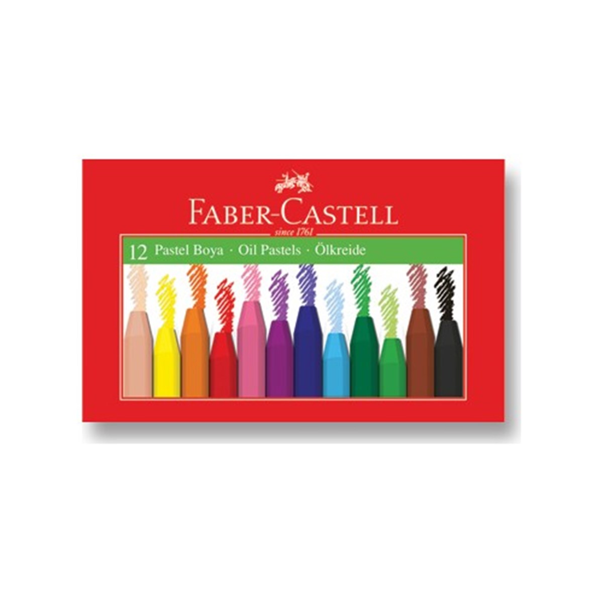 Faber Castell 5282125312 Karton Kutu Pastel Boya 12 Renk 