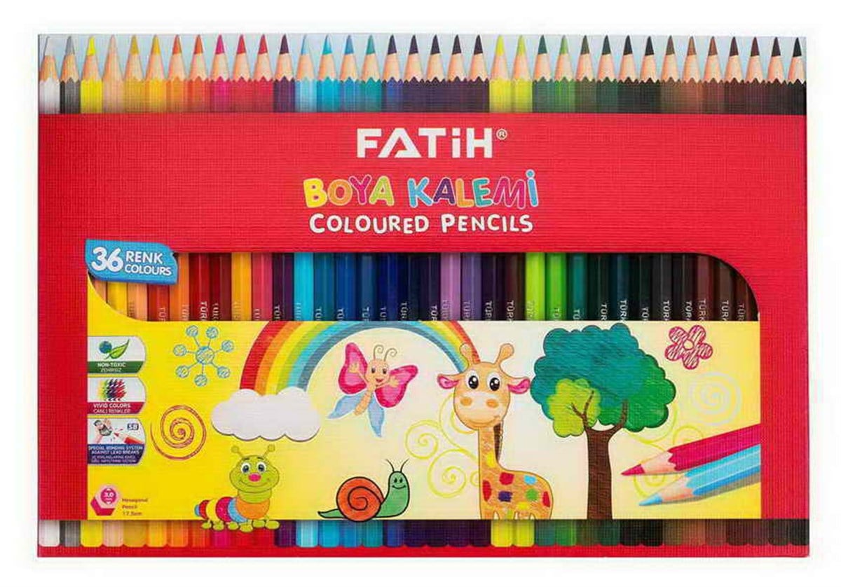 Fatih 33245 Kuruboya Kalemi 36 Renk Tam Boy 