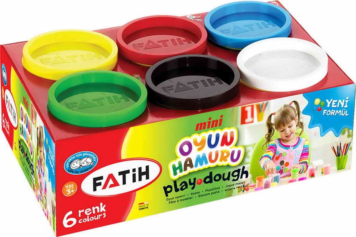 Fatih 50072 Oyun Hamuru 6 Renk 6*130=780Gr 