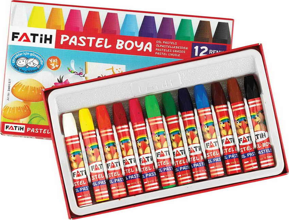 Fatih Fa34012 Pastel Boya 12 Renk King Size     