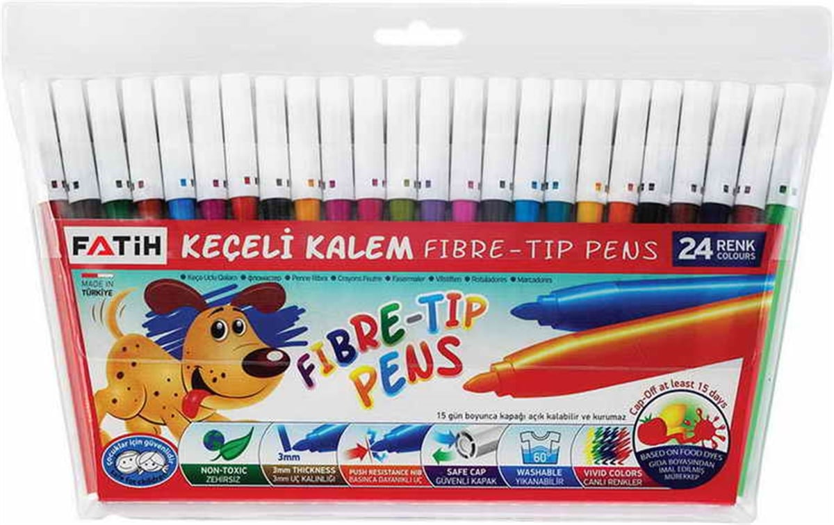 Fatih Fa34050Kk24R Keçeli Boya Kalemi 24 Renk 