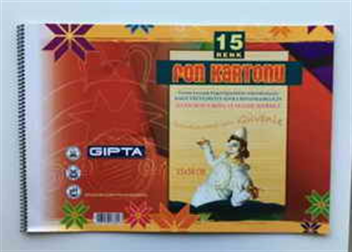 Gipta 1577-2121 Spiralli Fon Kartonu 35X50 15 Renk