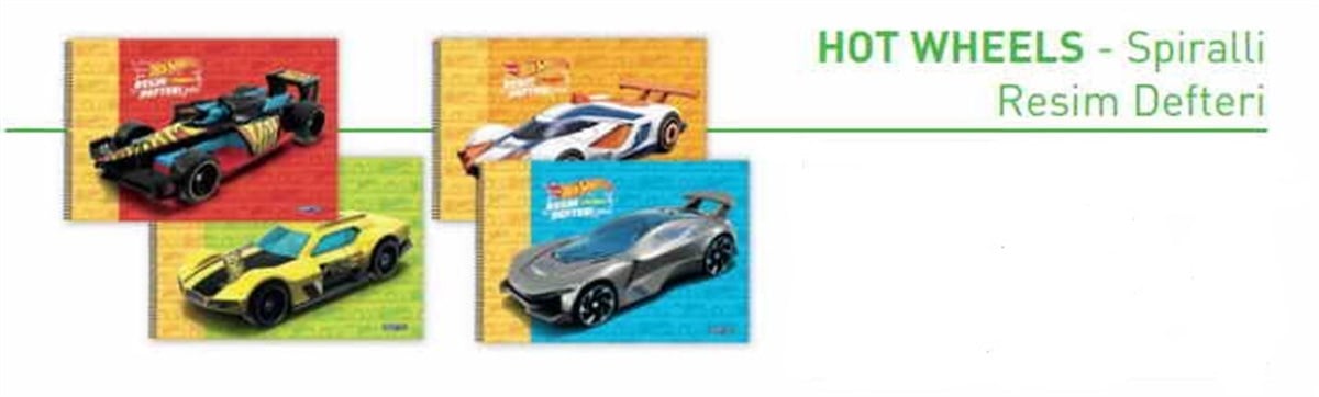 Gipta 5438 Hot Wheels Spiralli Resim Defteri 35X50 15 Yaprak