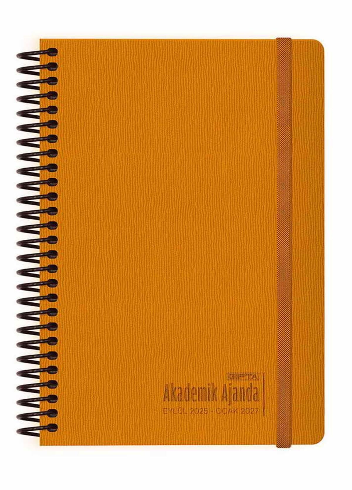 Gıpta Haftalık Akademik Ajanda 17x24 Spiralli Deri Kapak 460-MVK 2026