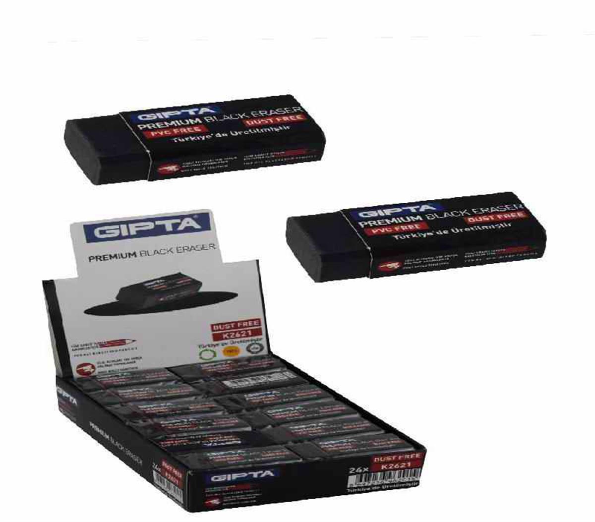 Gipta K2621 Premium Dust Free Siyah Silgi 
