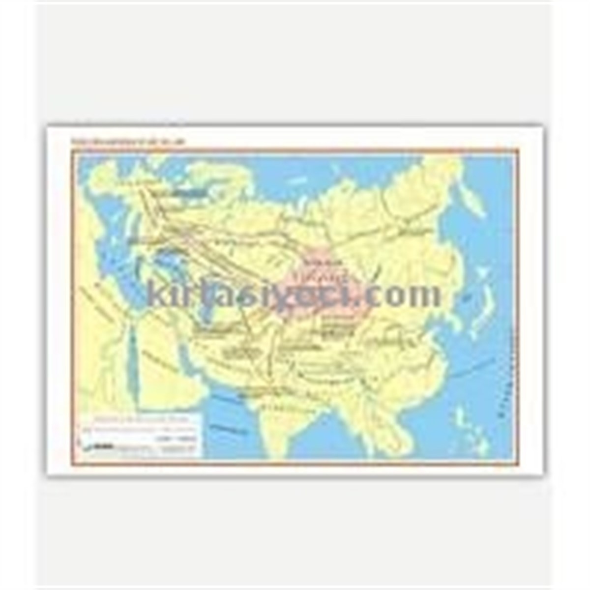 Gürbüz 23093 Türklerin Anayurdu Ve Göç Yollari Harita 70Cmx100Cm 