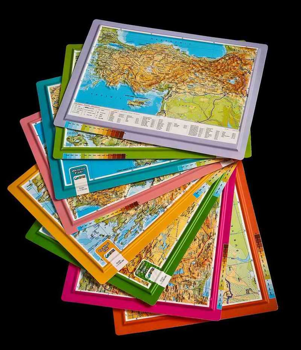 Gürbüz 25003 A4 Kabartma Türkiye Atlasi 21Cmx29.7Cm  