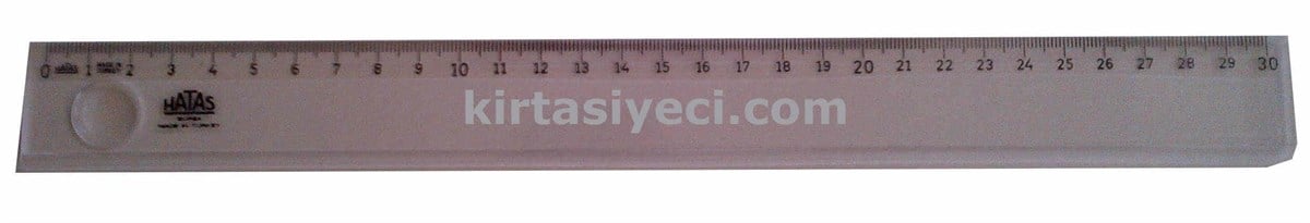 Hatas 143 Mercekli Plastik Cetvel Ekonomik 30 Cm 