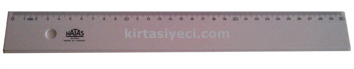 Hatas 149 Genis Plastik Cetvel (Opak) 30 Cm 