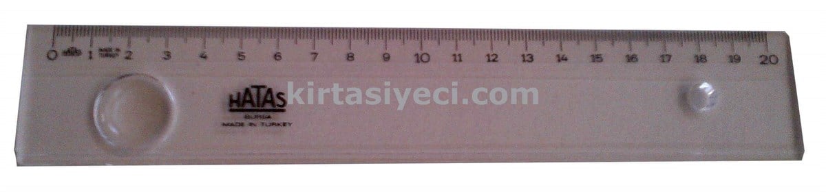 Hatas 151 Mercekli Genis Büro Cetveli 20 Cm 