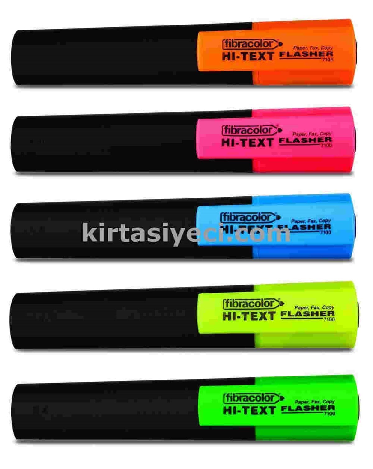 Hi-Text 7100S Fosforlu Kalem Sari 10Lu Paket 