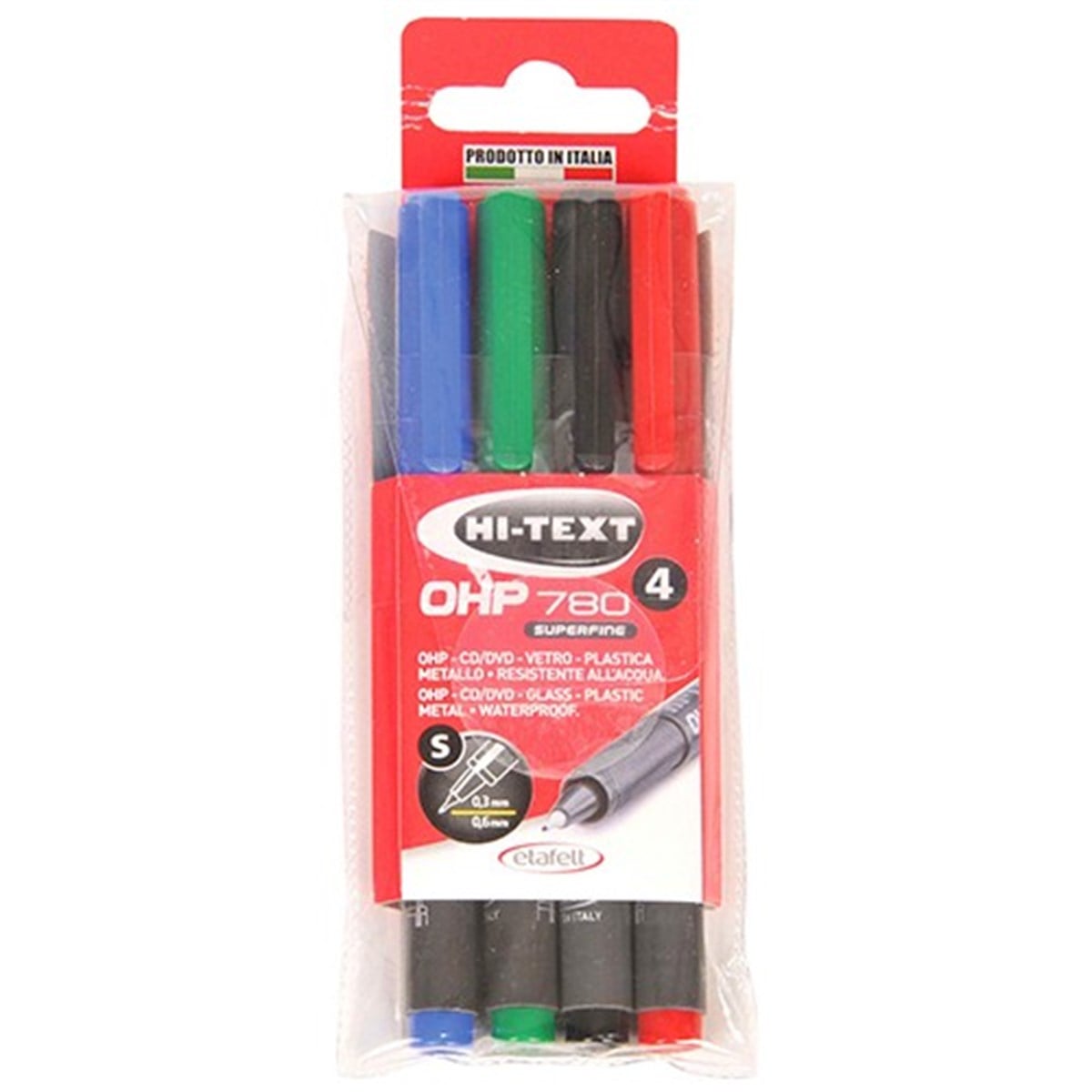 Hi-Text 780S4Pvc Asetat Kalemi S 4Lü Paket 