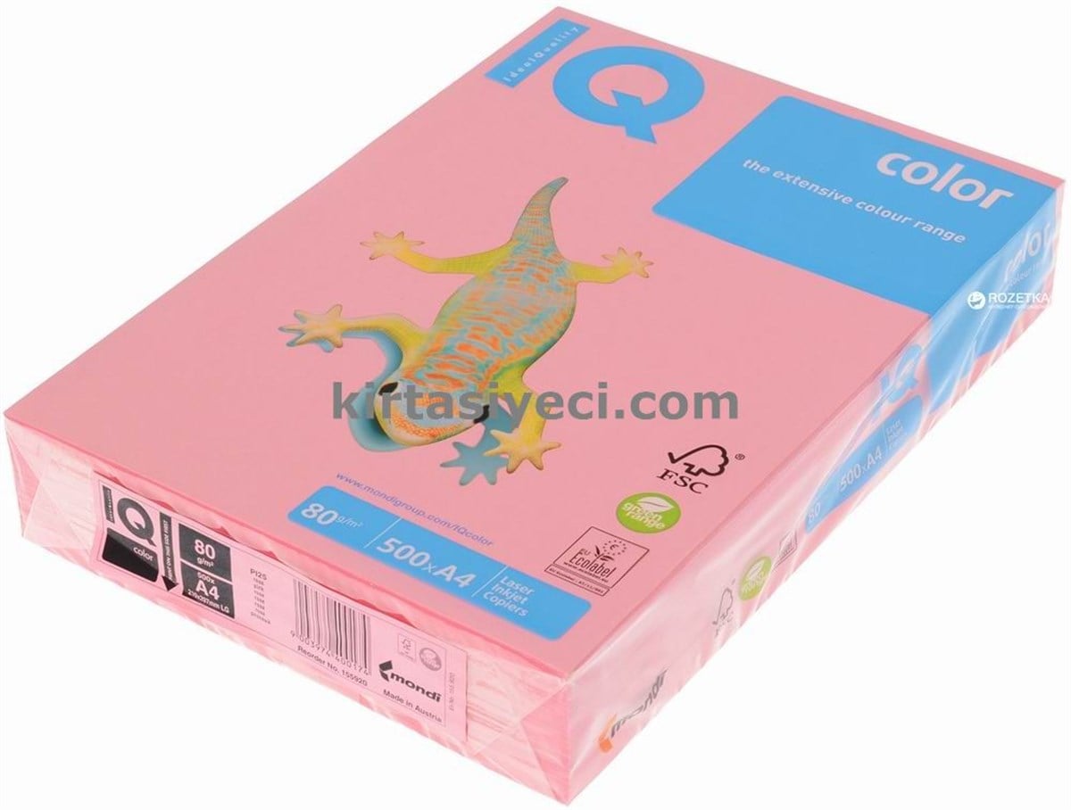Iq Ne1325 Renkli Fotokopi Kagidi A4 80Gr Açik Pembe 500Lü Paket
