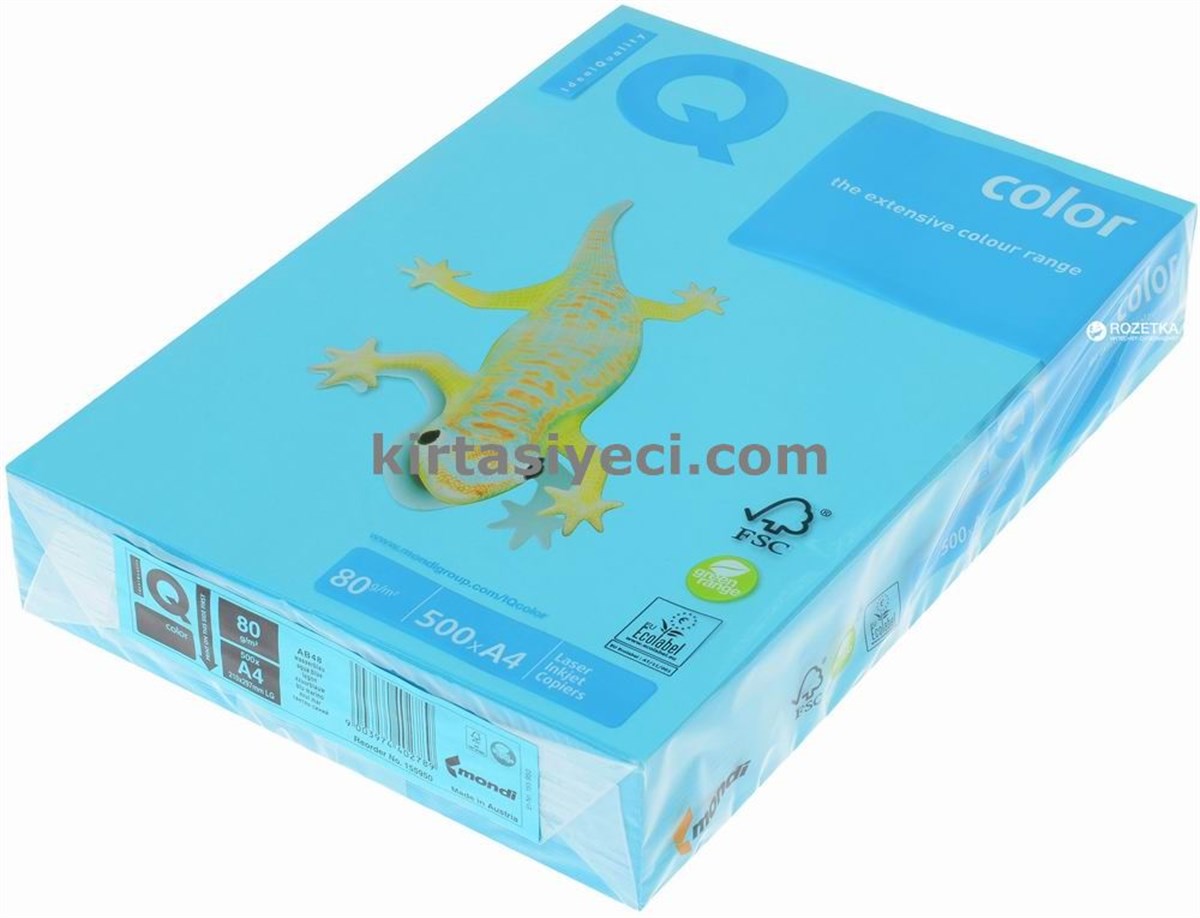 Iq Ne1333 Renkli Fotokopi Kagidi A4 80Gr Koyu Mavi 500Lü Paket