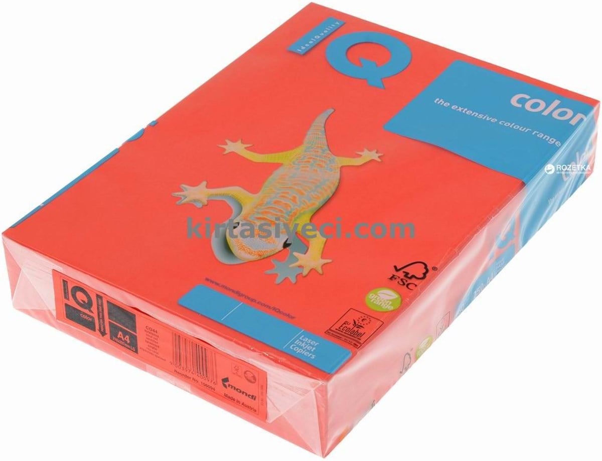 Iq Ne1336 Renkli Fotokopi Kagidi A4 80Gr Koyu Kirmizi 500Lü Paket