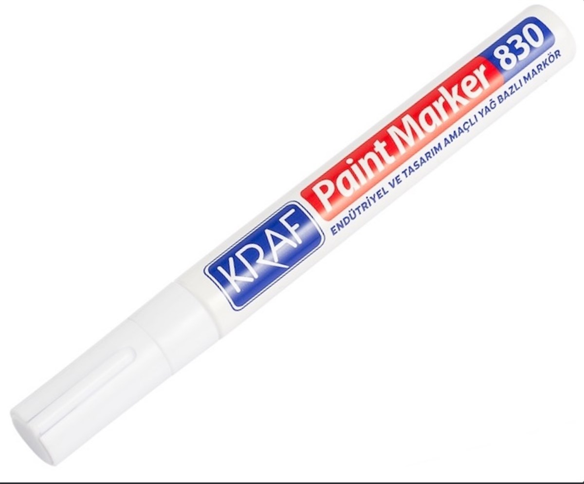 Kraf Paint Markör 830 Beyaz