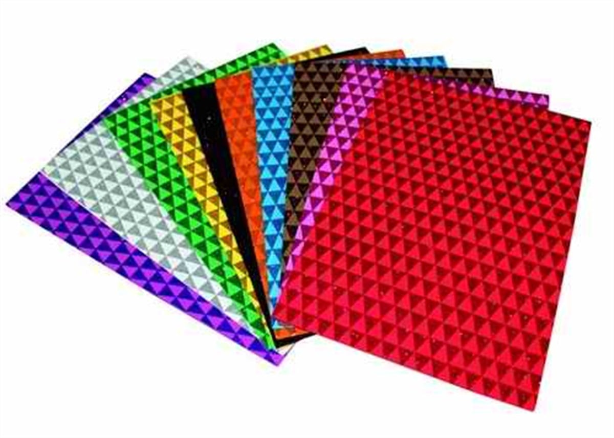 Lino 2801J-2 Eva 20X30Cm 10 Renk 2 Mm. Simli Üçgen Desenli 