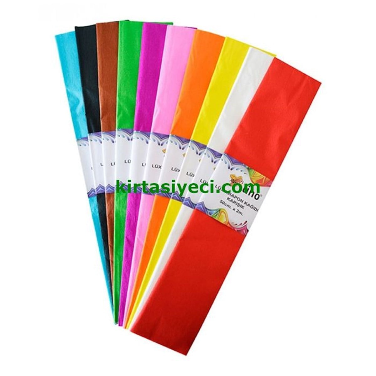 Lino Pa-014F Lüx Fosforlu Krapon Kagidi 50X200Cm Adet Karisik Renk 