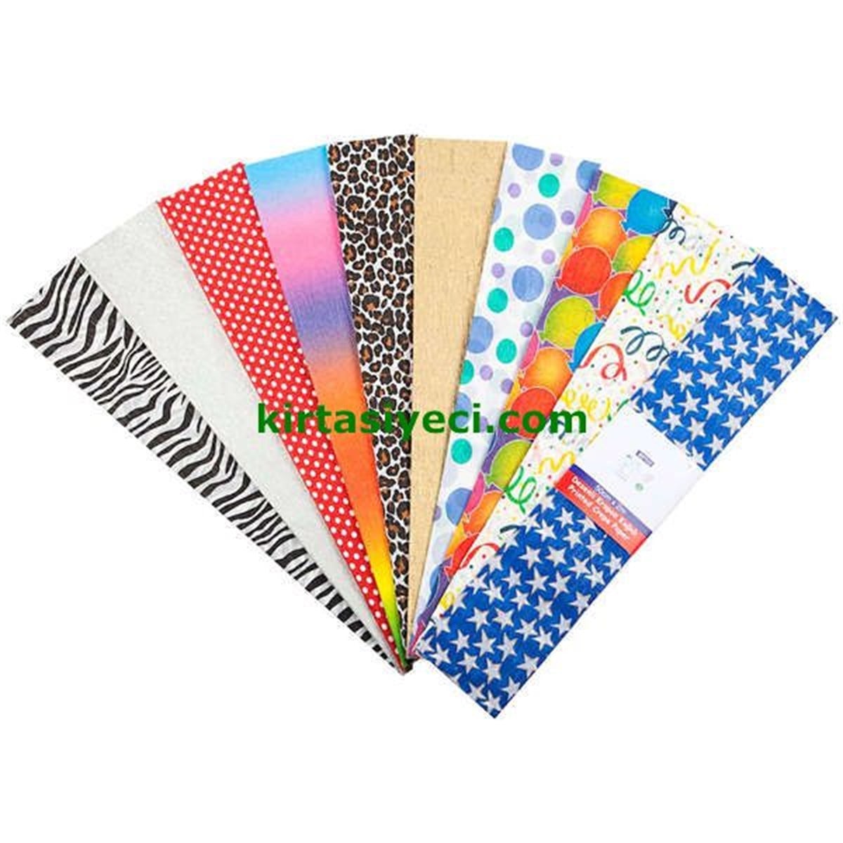 Lino Pa-016A Desenli Krapon Kagidi 50X200Cm Adet Karisik Desen 