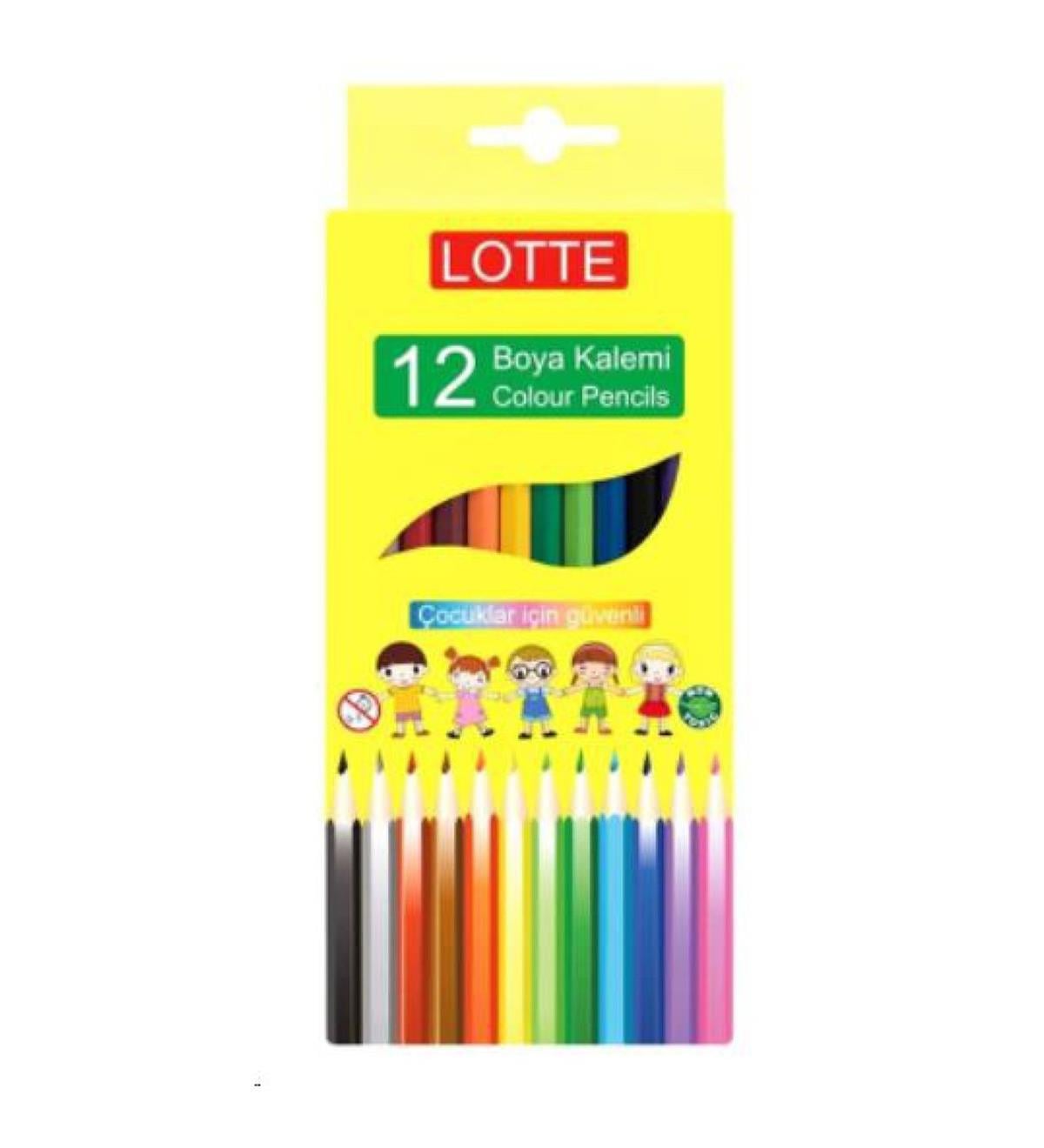 Lotte LT940 Lotte Kuru Boya Kalemi 12 Renk