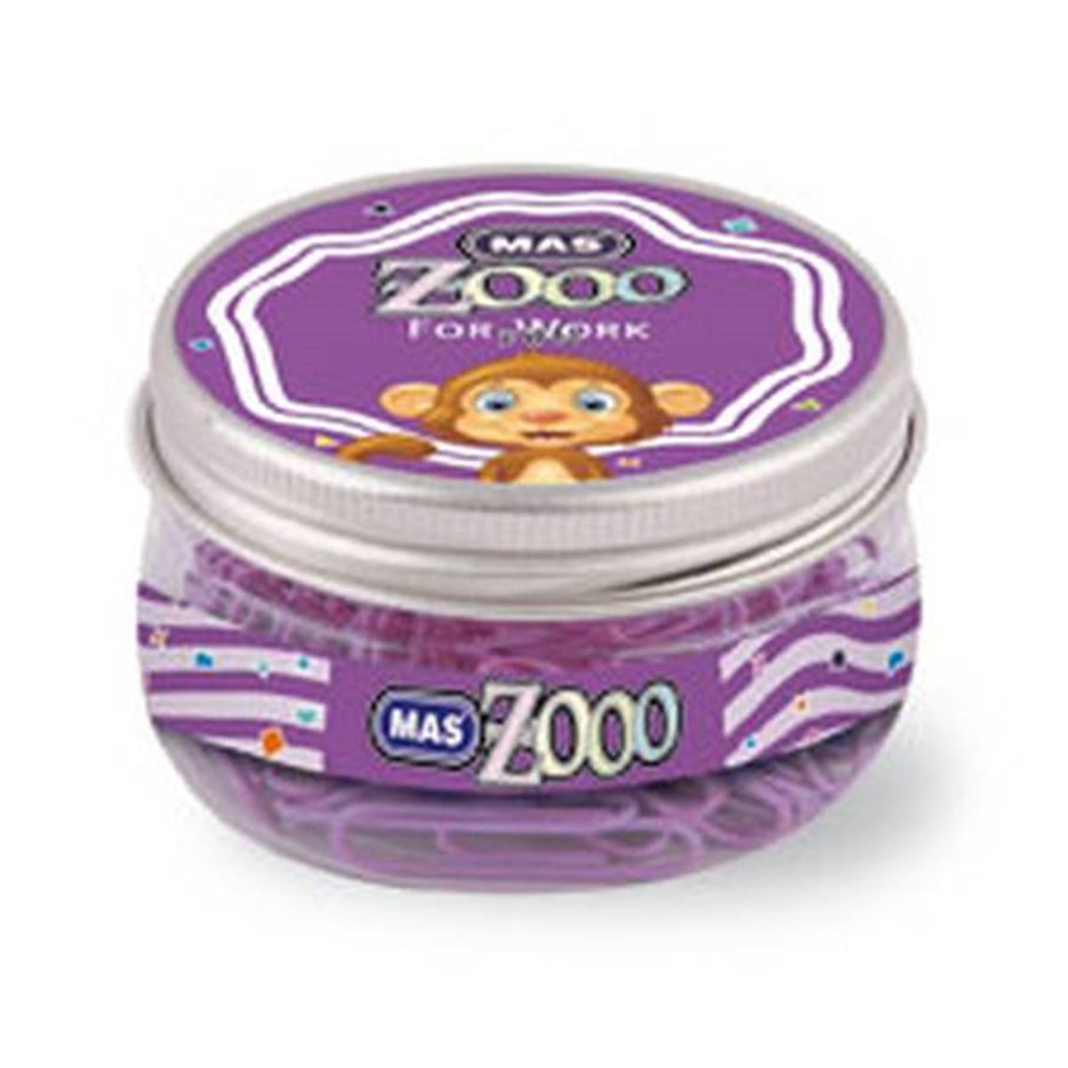 Mas 0608 Zoo Seffaf Yuvarlak Kutuda Plastik Kapli Atas Mor