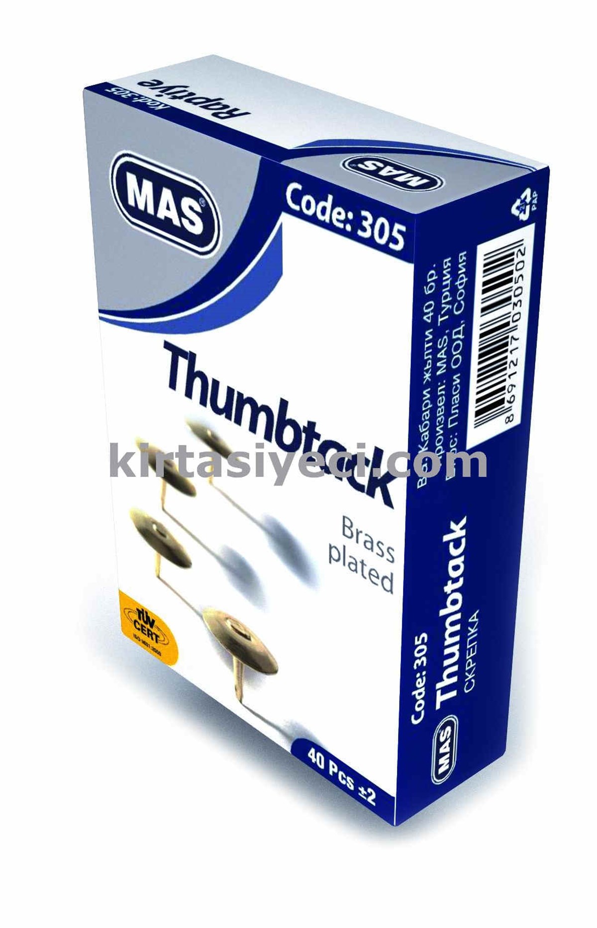 Mas 305 Raptiye Sari Pirinç Kapli 