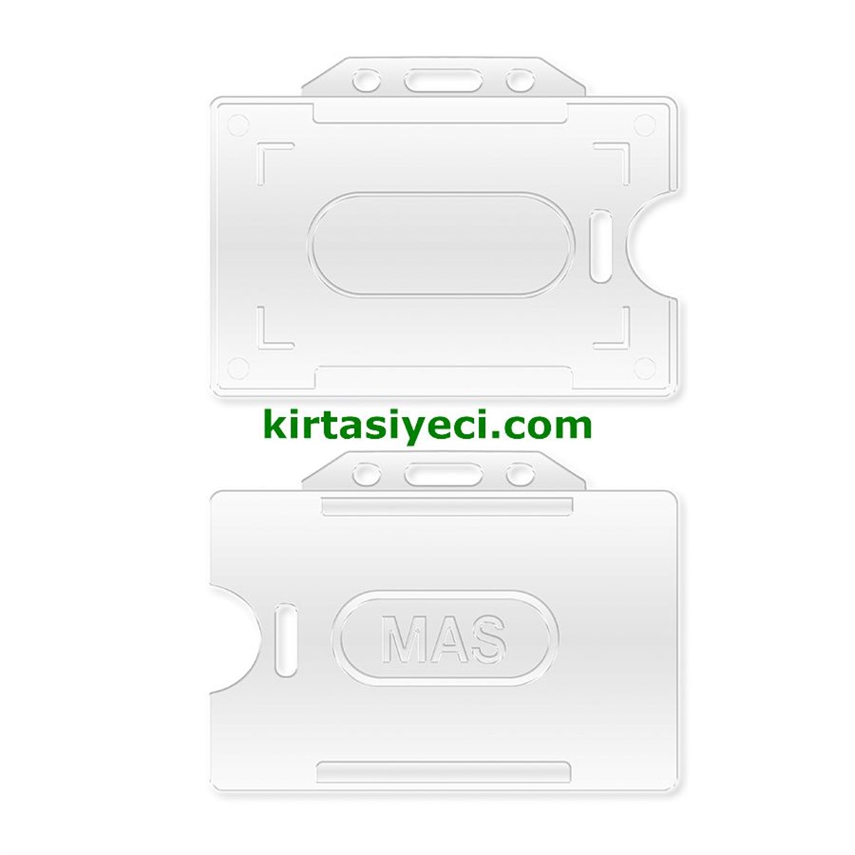 Mas 3520 Plastik Kart Muhafaza Yatay 54X86Cm Seffaf 50 Li Paket