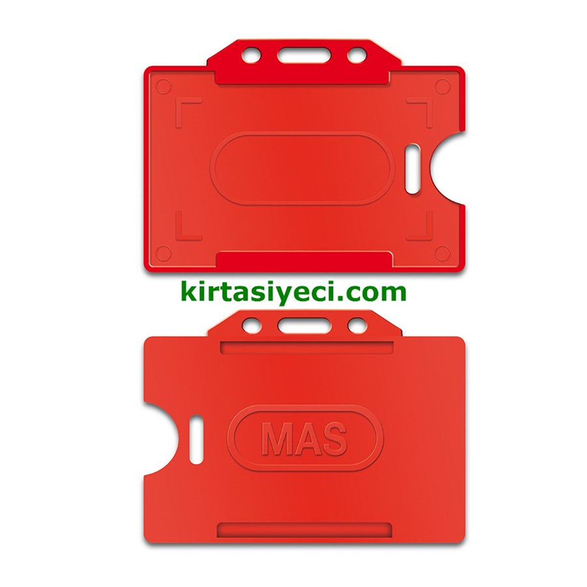 Mas 3520 Plastik Kart Muhafaza Yatay 54X86Cm Kirmizi 50 Li Paket