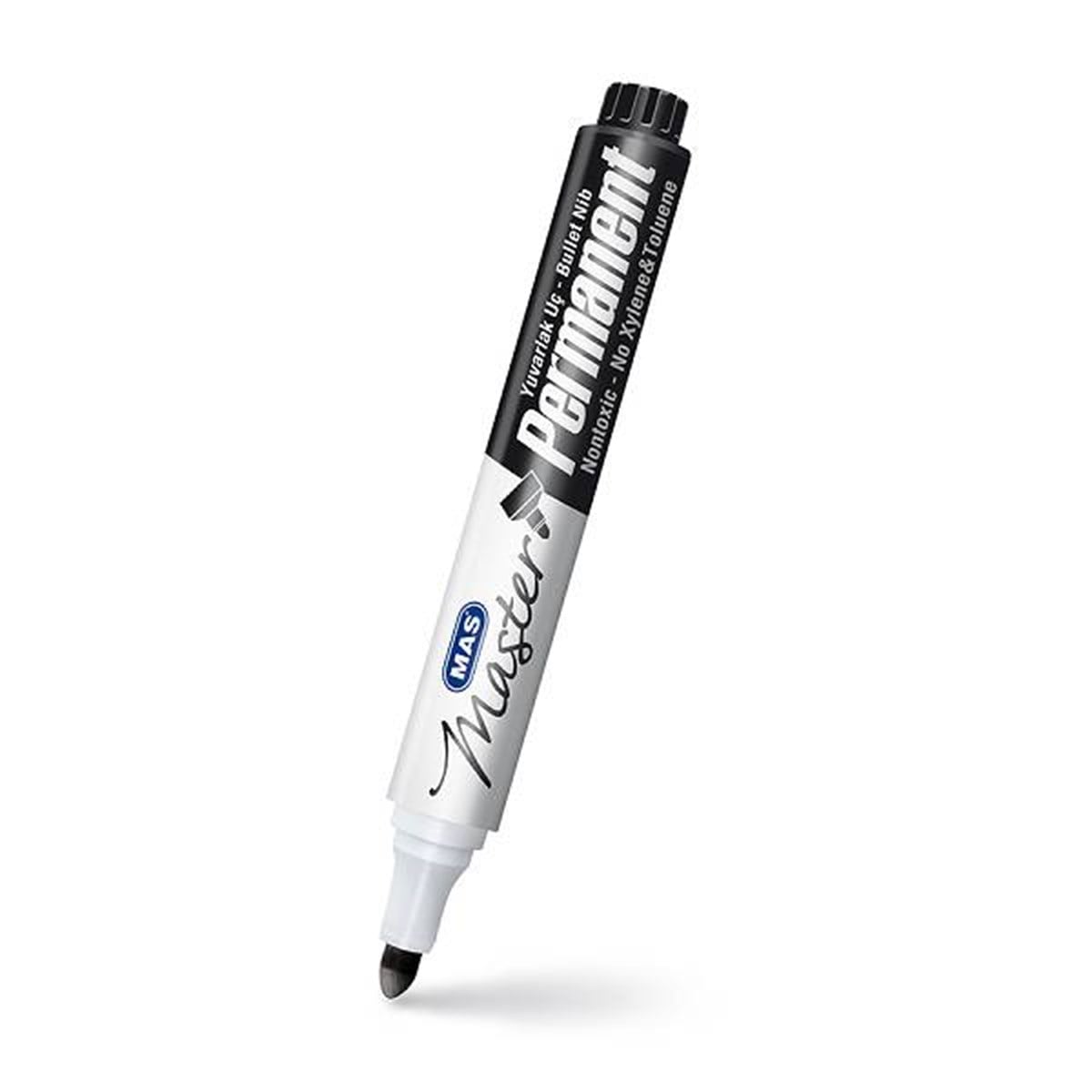 Mas 6406 Permanent Marker Yuvarlak Uç Siyah Adet 