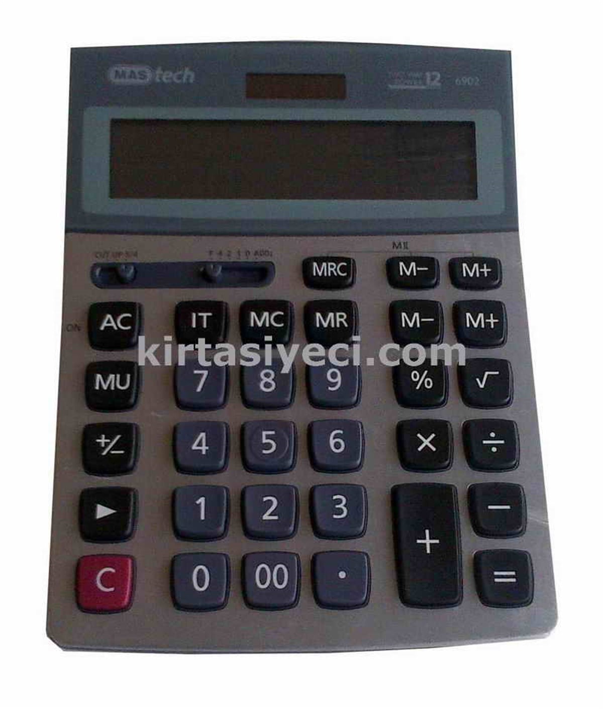 Mas 6902 Hesap Makinesi Ofis Tipi Çift Hafiza 15,5X21 Cm Büyük 
