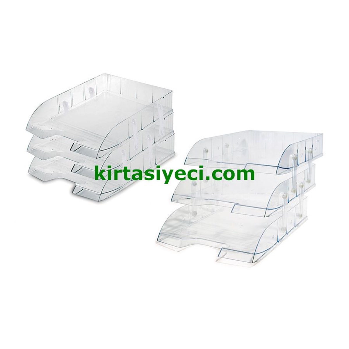 Mas 829 Evrak Rafi 3 Katli Mafsalli Set Seffaf 