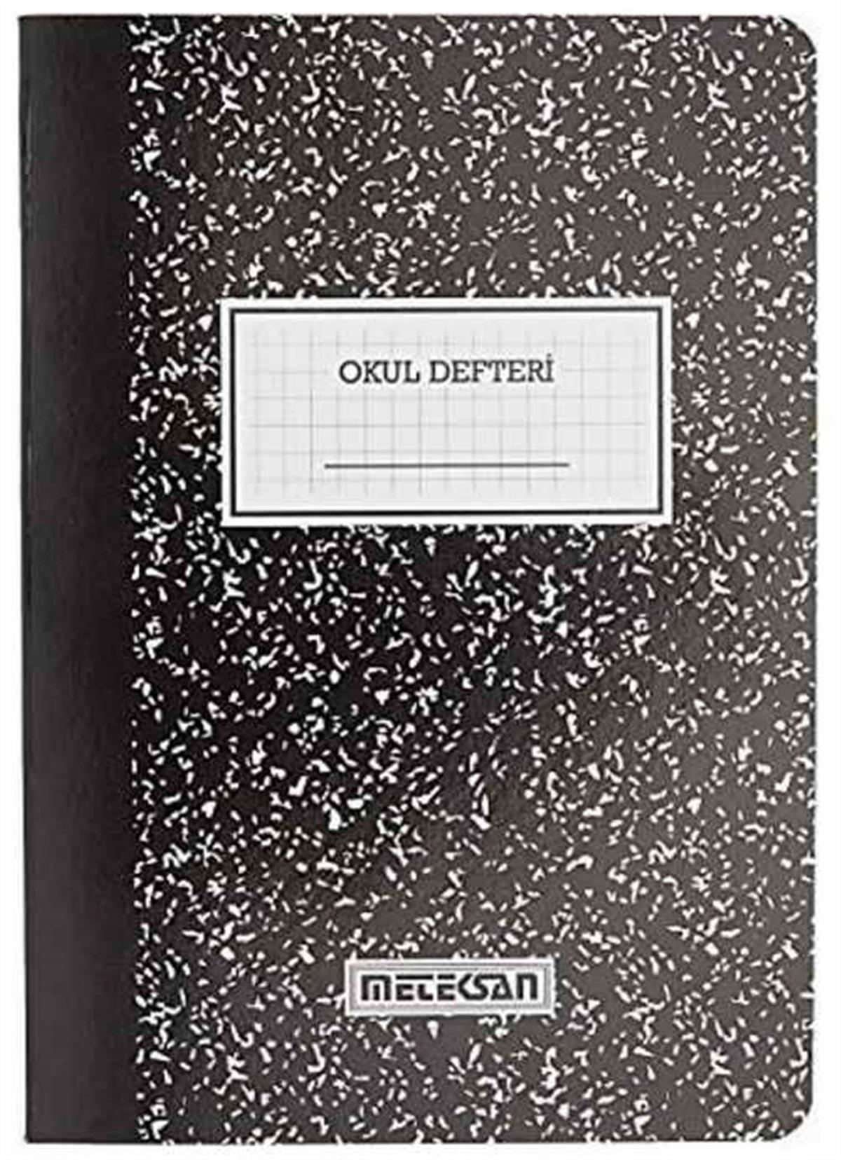 Meteksan Kamuflaj Karton Kapak A4 Defter 60 Yaprak Çizgili Siyah Beyaz