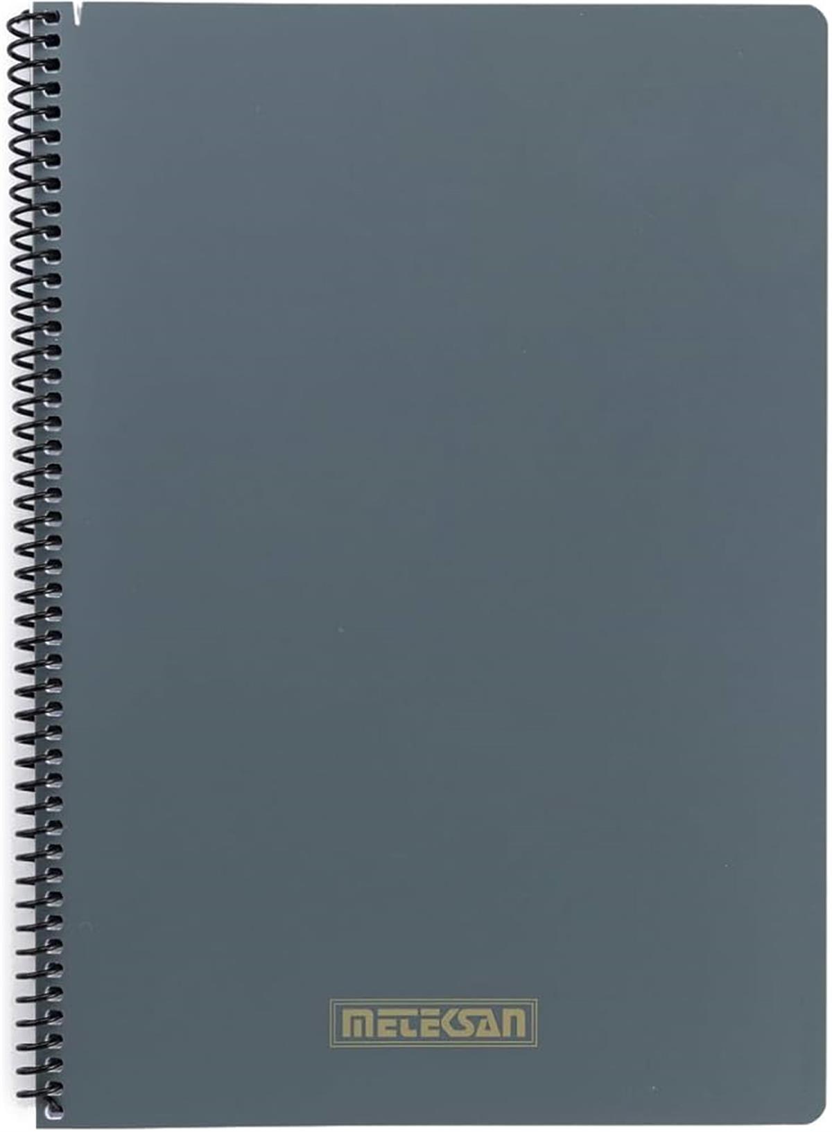 Meteksan Karina Ofis Mix Spiralli A4 Defter Kareli 80 Yaprak