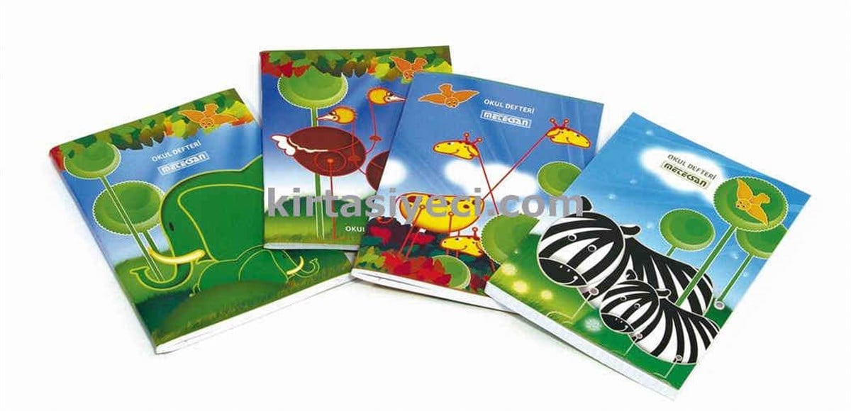 Meteksan Okul Kaye Karton Kapak A4 Defter 60 Yaprak Kareli