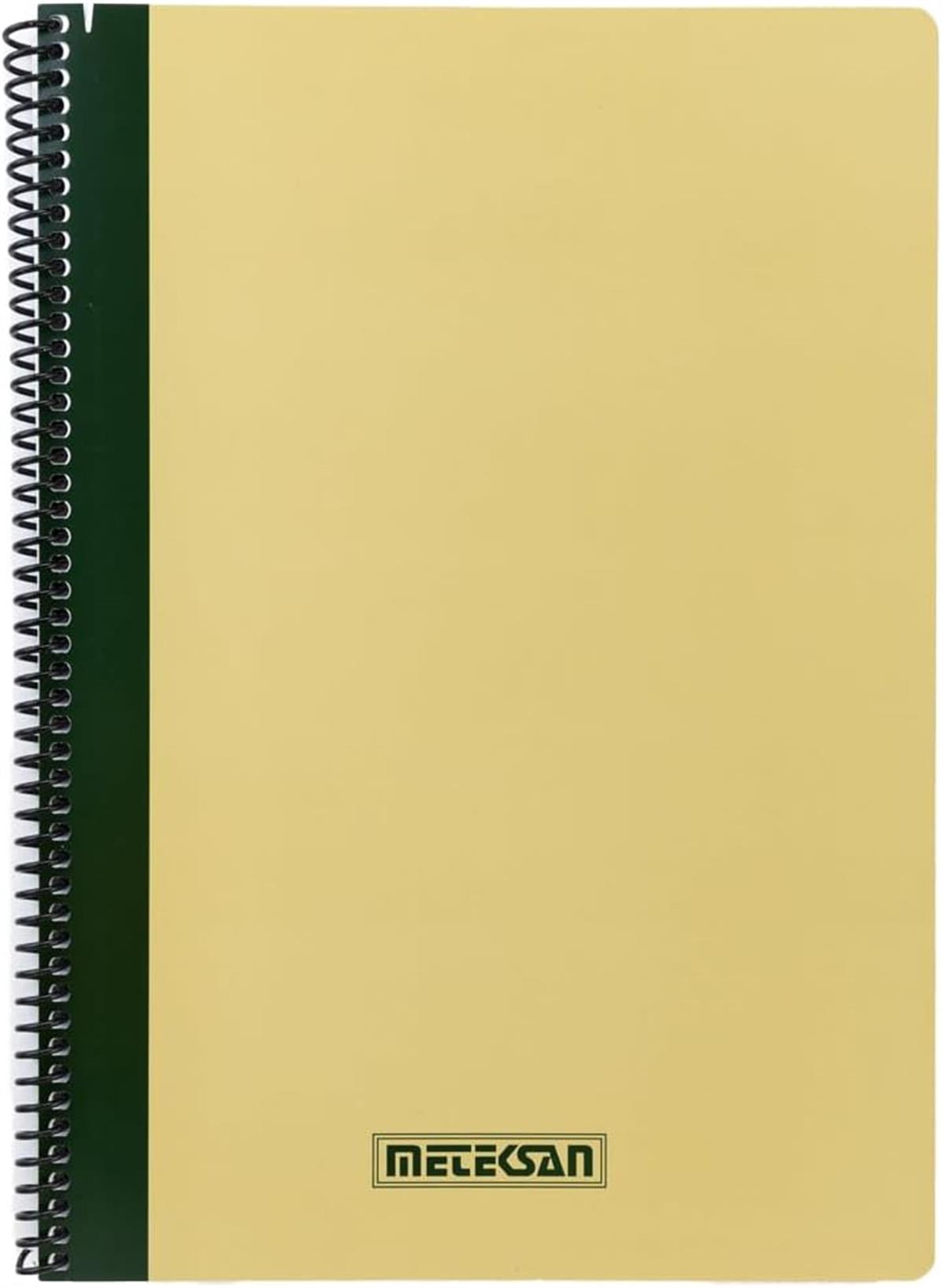 Meteksan Pruva Ofis Spiralli A4 Defter Çizgili 120 Yaprak Bej